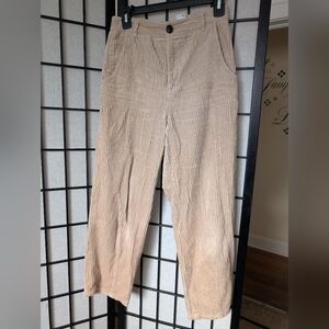 Zara Tan Corduroy Pants